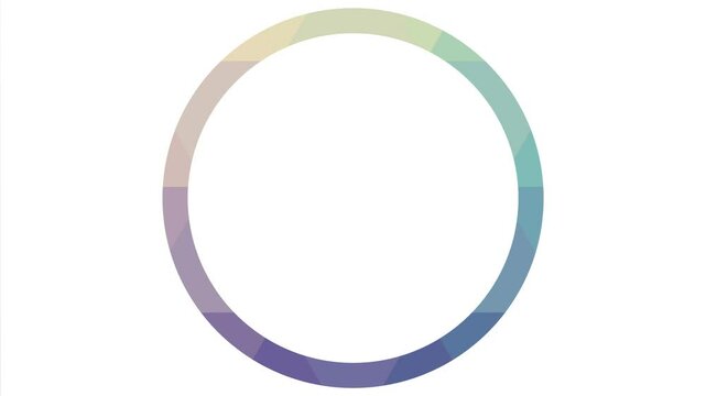 white background with circle in center space for title