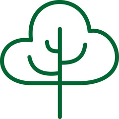  Tree Vector Line Icons 