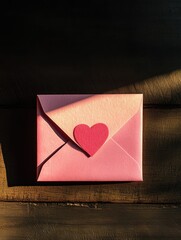 Pink Valentine's Greeting Card
