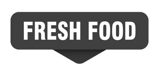 fresh food sticker. fresh food sign on transparent background