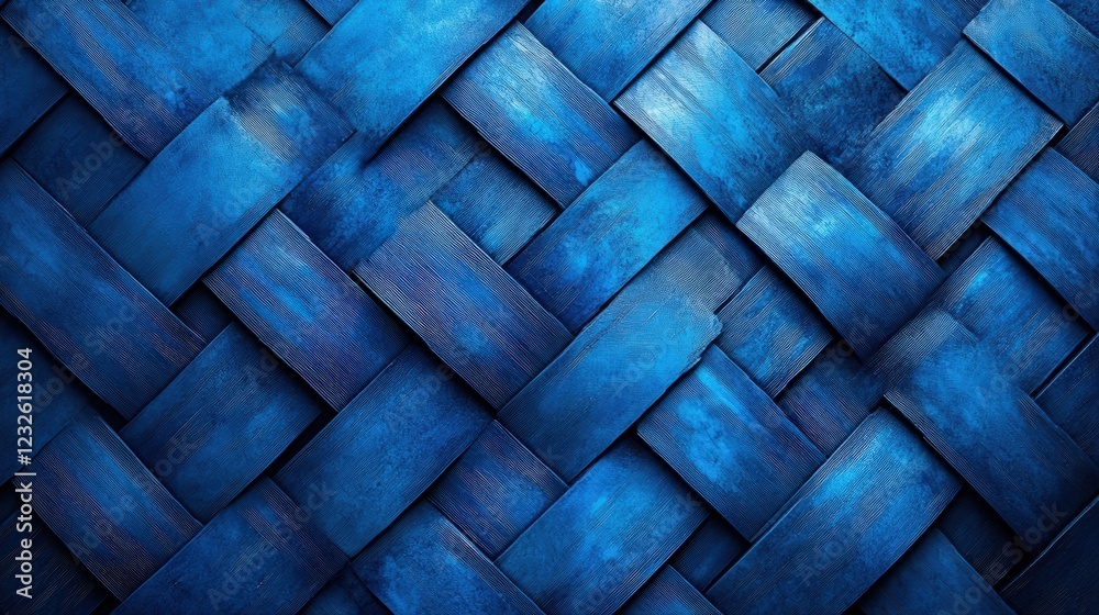 Aufkleber Blue background with diagonal pattern creating a modern and minimalistic design for various uses