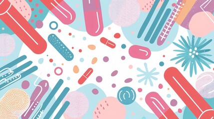 Contraceptive Patch Isolated: Effective Birth Control Method Illustration for Medical Education Materials