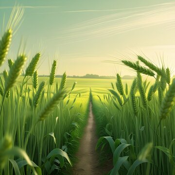 the green feald wheat