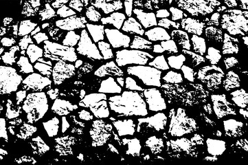 Rustic cracked vector texture with many cracks and scratches. Abstract background. Broken and damaged surface.