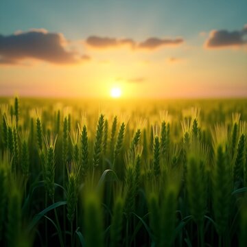 the green feald wheat