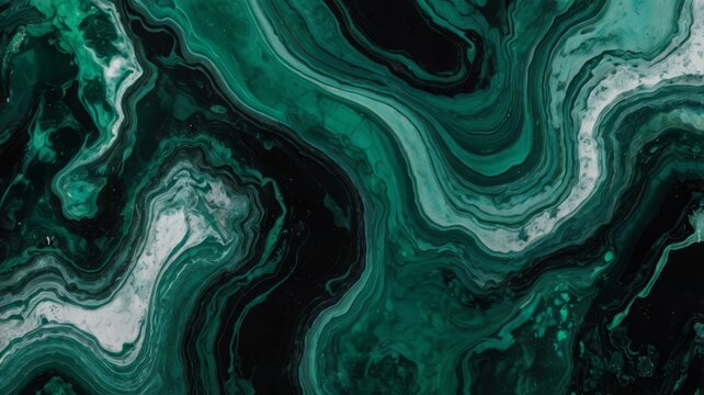 A Dark Green and Jade Abstract with Textured Grain