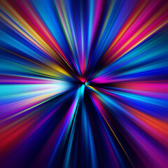 Obraz premium Colorful zoom motion effect. Abstract background. Color lines. Colored texture backdrop and banner. Multi color gradient pattern and textured wallpaper.