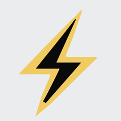 Lightning Bolt Icons Set  Silhouette