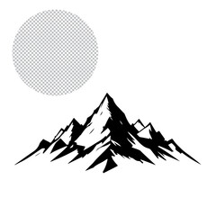 mountain icon, illustration, vector,