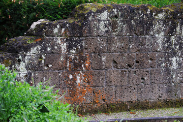 alte Mauer, antik, Steinmauer, Tempel, Vulkansteine