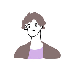 Modern line character heads