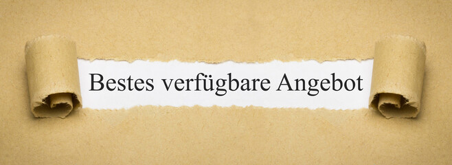 Bestes verfügbare Angebot