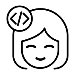 Obraz premium Coding Icon