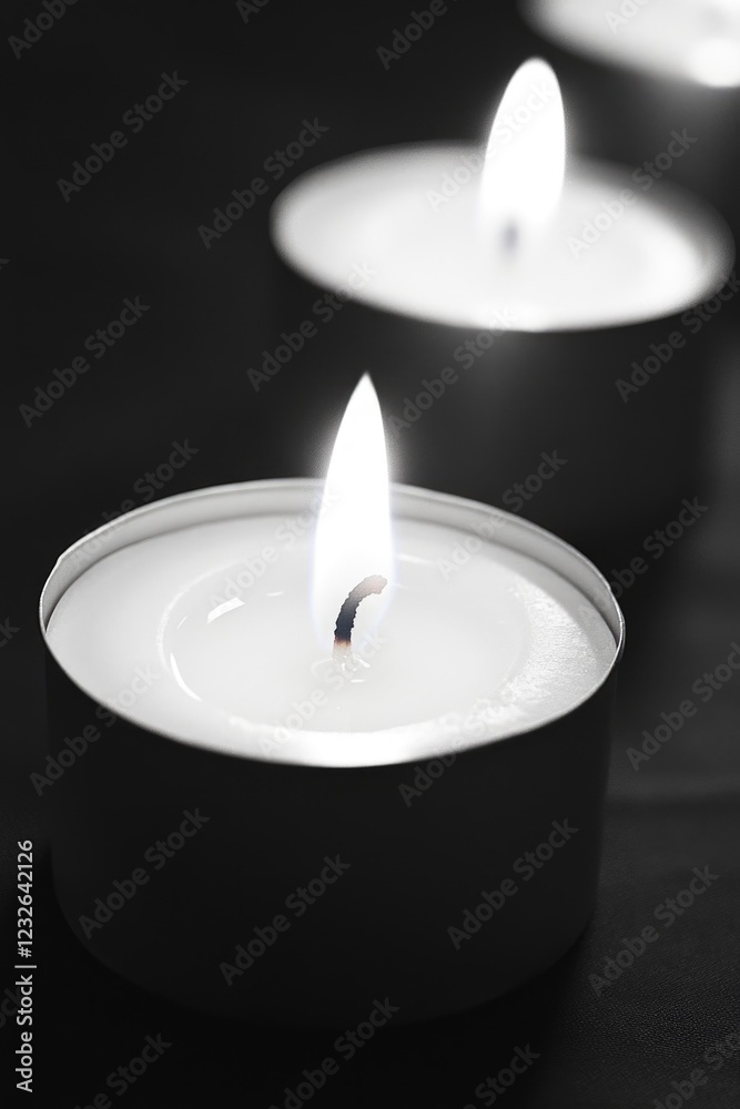 Wall mural Candles on a Table