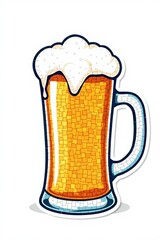 a close up of a mug of beer with foam on top