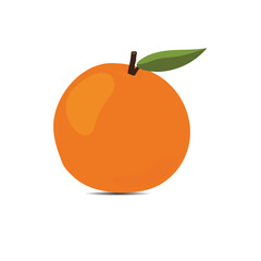 orange fruit isolated on white