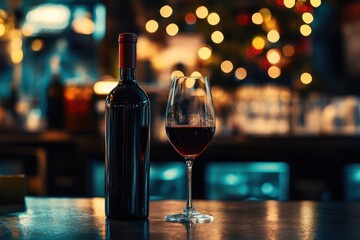 Romantic Wine Night at a Cozy Bar