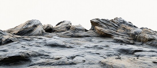 Rocky outcrop, desert landscape, digital render, game asset