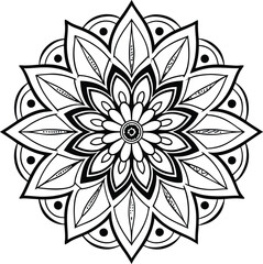 Ornamental Mandala Flower Design