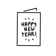 new year party icons set