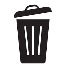 Trash icon in line style. Delete icon, Modern vector trash can symbol isolated on white background. Linear pictogram pack. Collection of line icons for web apps and mobile concepts. Dustbin icon 