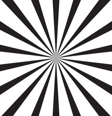 Obraz premium Ray sun light. Sunburst background. Radial circle line. Pattern starburst. Comic beam lines. Sun effect rays. Abstract firework. Concentration stripe. Cartoons lightning style. Vector illustration