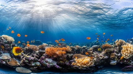 Obraz premium coral reef and fishes