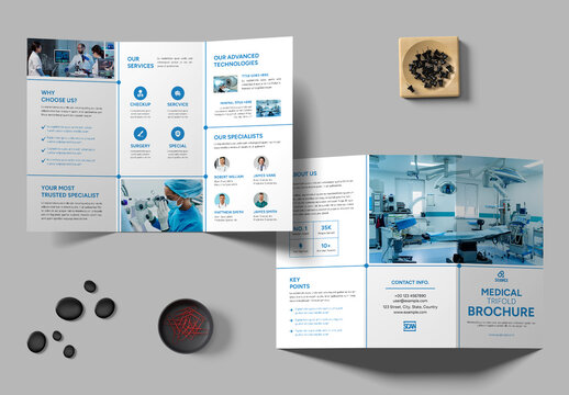 Medical Trifold Brochure Template