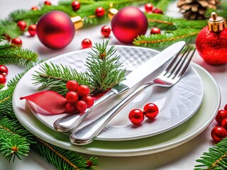 Cutlery's rule of thirds:  forks left, knives right, spoons in the center, creating a pleasing aesthetic.