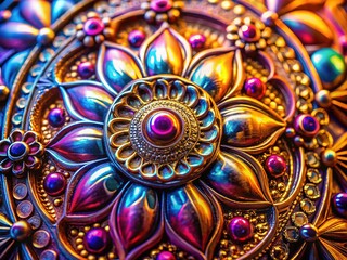 Close-up polished metal, balanced composition, rule of thirds.