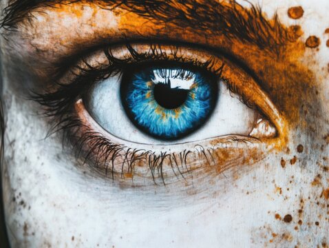 Contrast in human graphics emphasizes visual clarity.