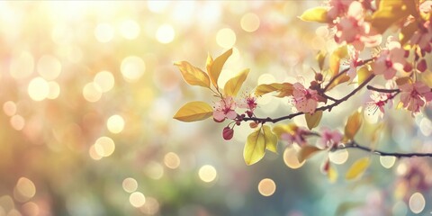 Fototapeta premium Vibrant Spring Blur Background HD