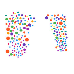 Colorful Vector Spot Polkadot