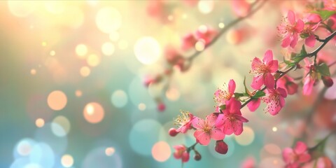 Fototapeta premium Vibrant Spring Blur Background