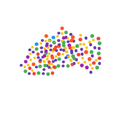 Colorful Vector Spot Polkadot