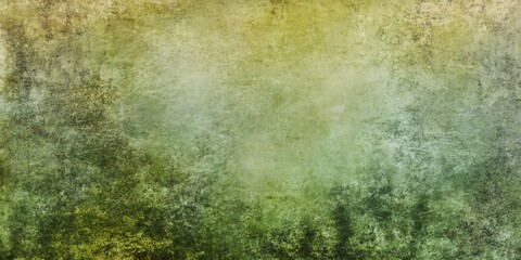 Weathered green yellow grunge texture displaying aged, vintage graphic design aesthetic