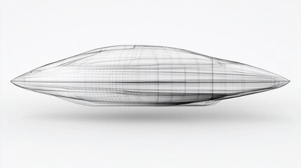 Futuristic vehicle design, wireframe model, studio shot, white background, transportation concept