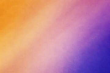 Abstract Gradient Background in Gold, Red, Coral, Orange, Yellow, Peach, Pink, Magenta, Purple, and Blue Tones with Iridescent Effects, Rough Grain, Noise, and Grunge Texture Design Template