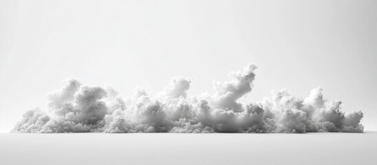 Naklejka premium Monochrome cloud formation, studio backdrop, minimalist design, website header