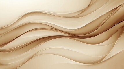 Smooth flowing abstract waves in warm beige tones create a calming visual experience for relaxation and inspiration. mocha mousse trend color
