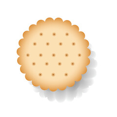 biscuit cookies single vector design. biscuit cookies sign. isolated symbol illustration