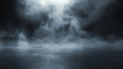 Fototapeta premium 黒い背景に白い煙 white smoke