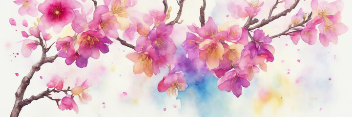 abstract watercolor background with space for text