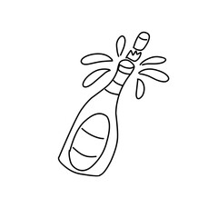 new year party doodle