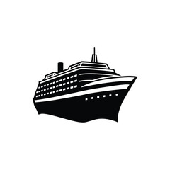 Obraz premium cruise ship vector illustration