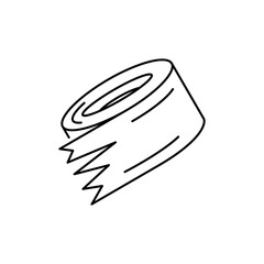 Duct Tape Roll Outline icon, showing texture and pattern.