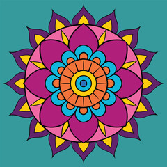 mandala silhouette vector illustration