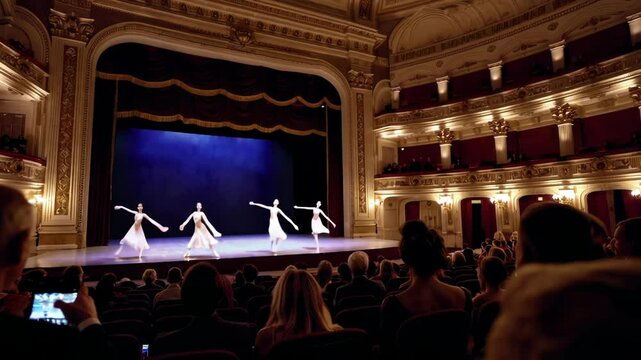 Royal Ballet Enthusiasts in Grand Theater