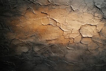 Fototapeta premium Cracked Earthy Texture with Warm Orange and Brown Highlights