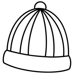 Stylish Beanie Line Art Series